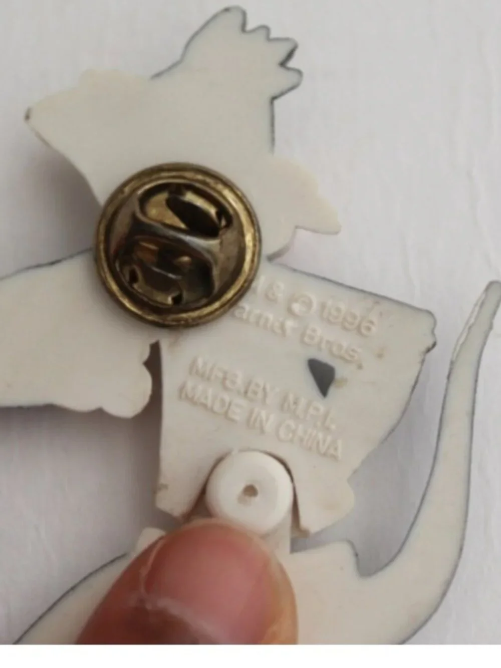Vintage Disney Tom Brooch  - Plastic
